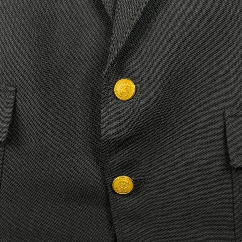 Vintage London Fog Navy Blue Two-Button Blazer Size 44R Mens Large XL 70s 80s